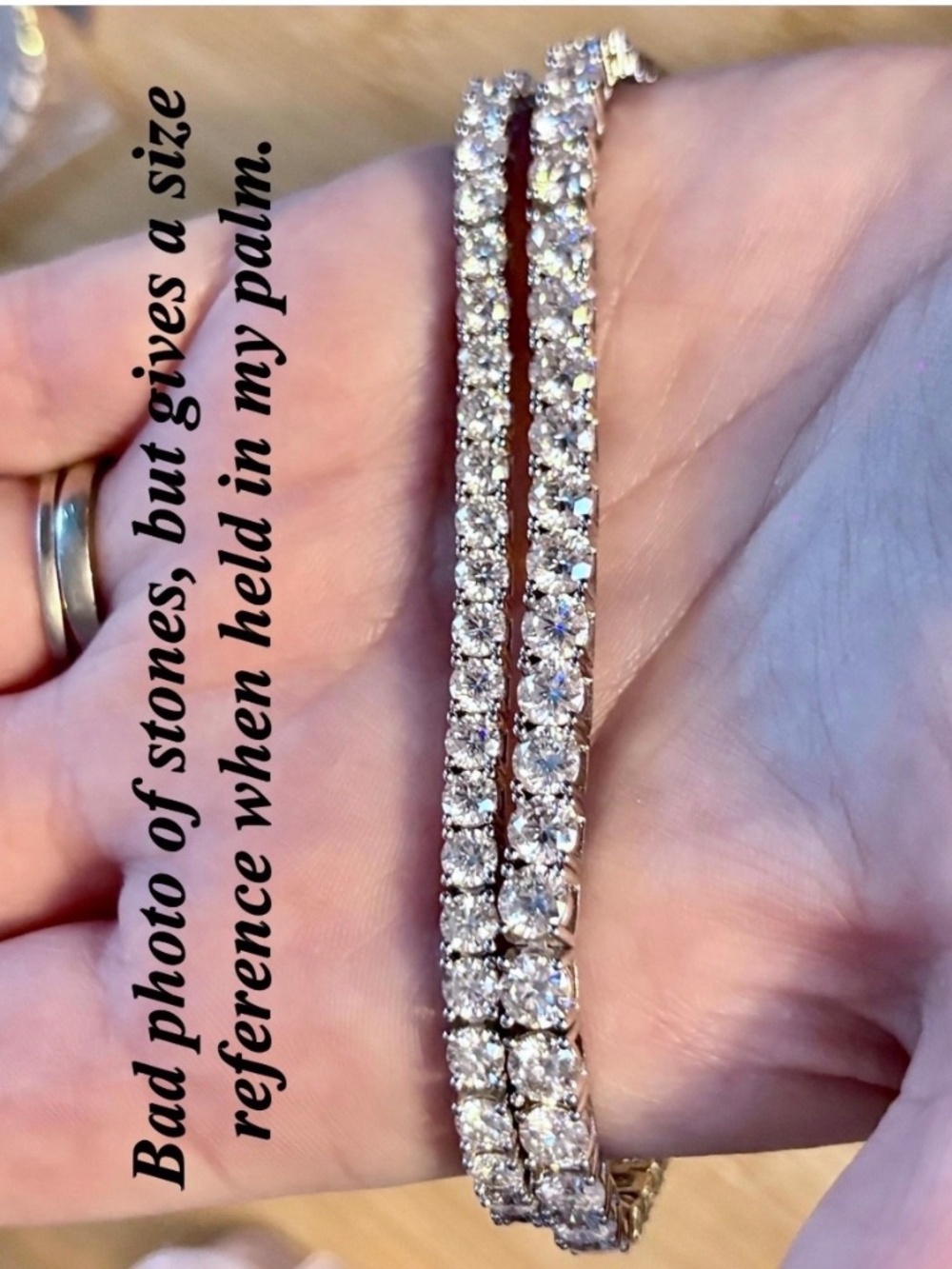 The “Ultimate” Moissanite tennis bracelet in sterling or Argentium silver! - Picture 12 of 16